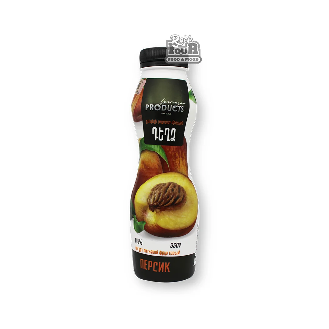 Drinking peach yoghurt "Yeremyan Products" 0.5% 330g